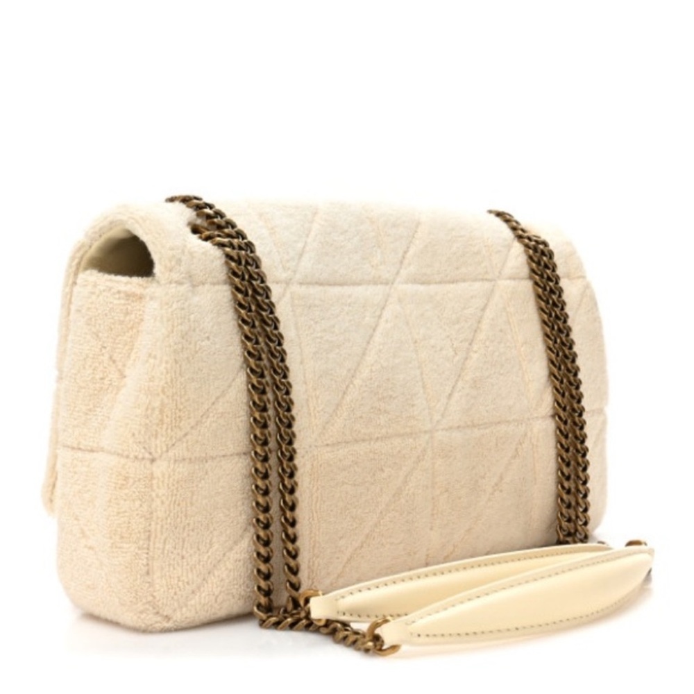 Traded RARE Saint Laurent Terry Patchwork Monogram Medium Jamie - Picture 3 of 9